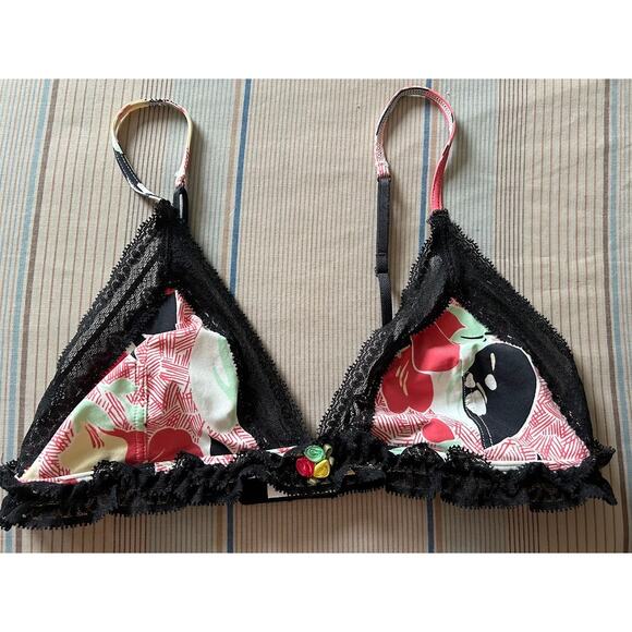 Calvin Klein bralette size large no underwire colorful floral pattern - Picture 7 of 11